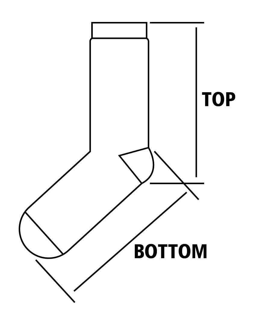 Méthode de mesure de la taille des chaussettes sur mesure