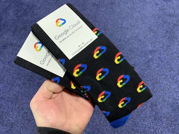 Google Cloud benutzerdefiniertes Logo Socken