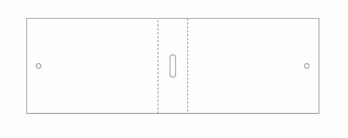 étiquette verticale plate